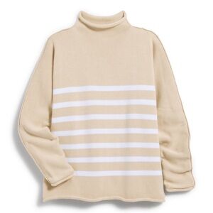 ⭐️Frank and Eileen Monterary stripe tan white stripe sweater⭐️
